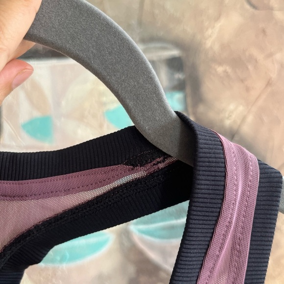 Koral Zyra Power Mesh Tank in Black Plum - Picture 12 of 13